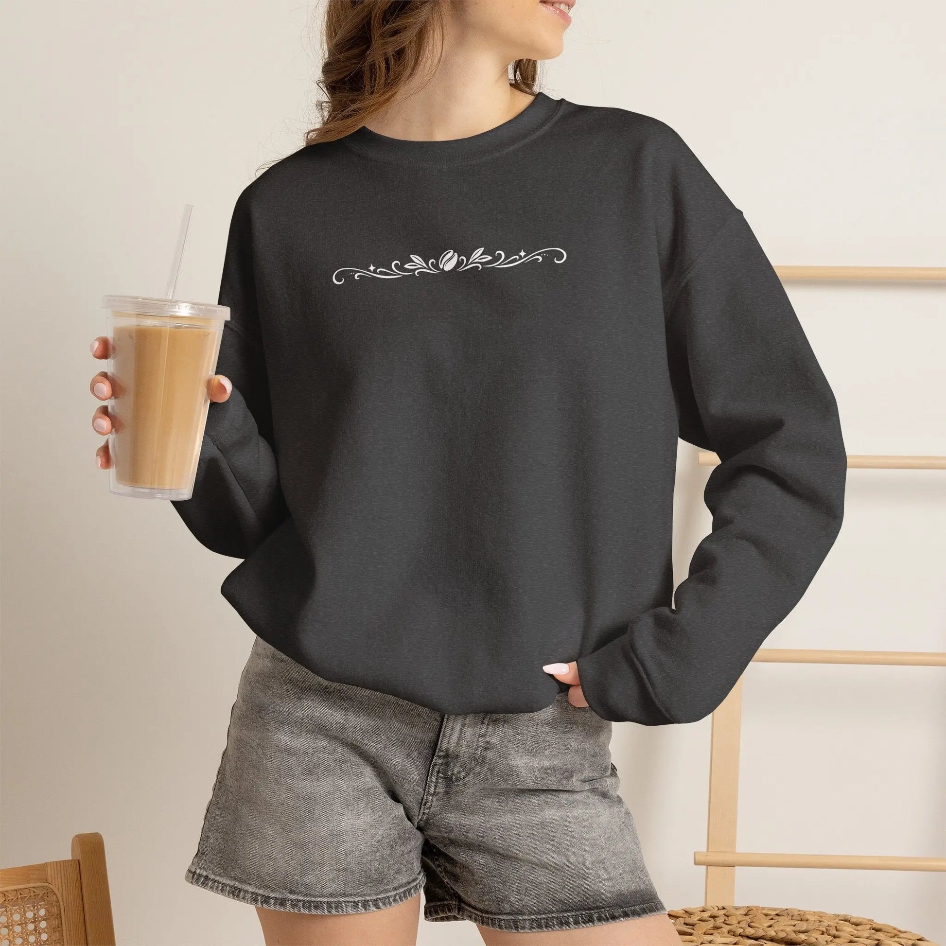 Coffee Filigree Sweatshirt Printify
