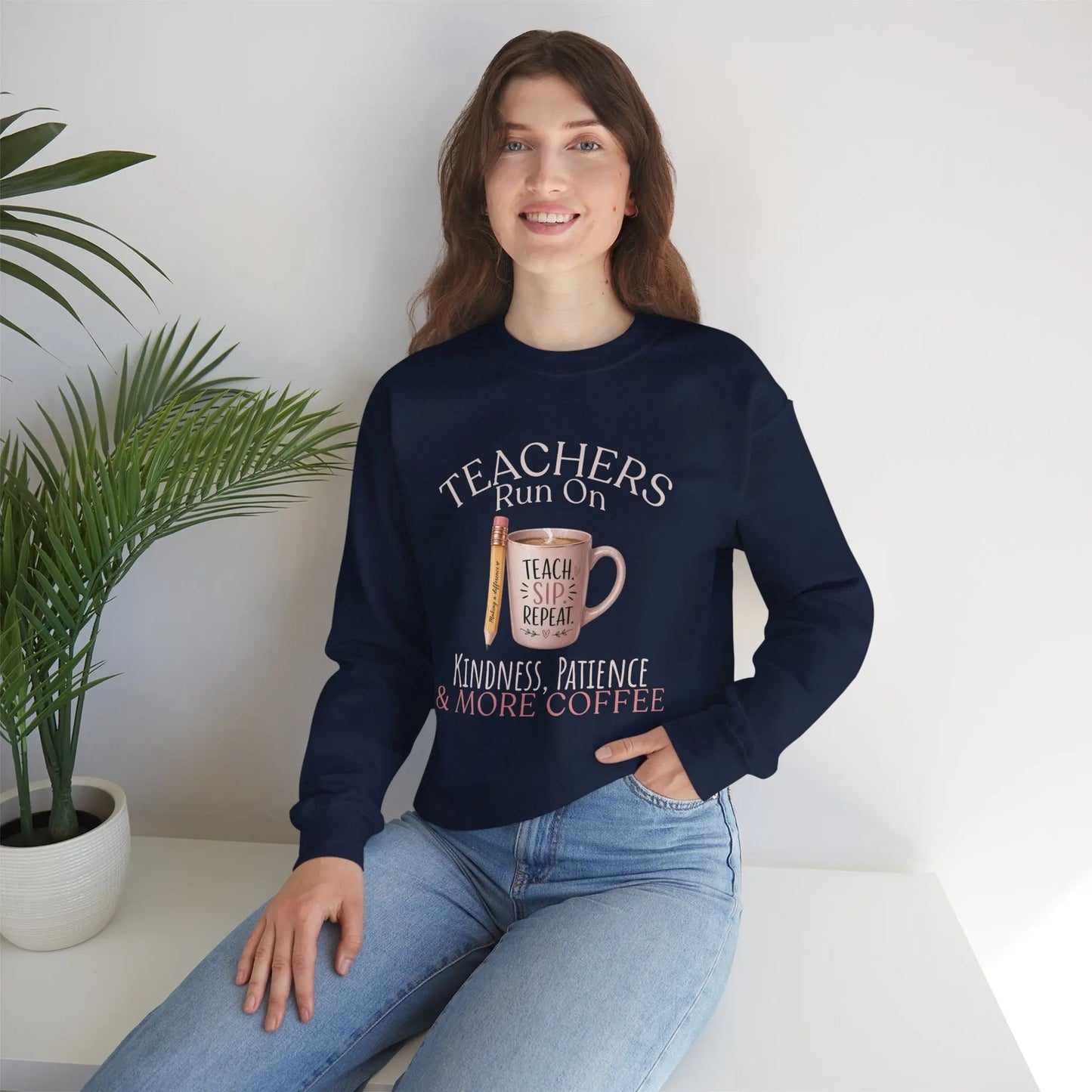 Teacher Coffee Sweatshirt Printify