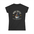 More Coffee Now T-Shirt | Cute Witch Coffee Tee, Halloween Gift, Funny Shirt, Coffee Lover Apparel, Spooky Season Outfit Printify