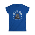 Elegant Cat Coffee T-Shirt – Catwalk Ready Brew, Fancy Fur, Full Mug, Fierce Mood Printify