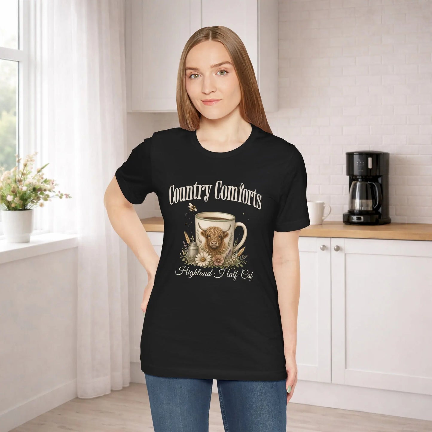 Highland Half-Caf Tee Printify
