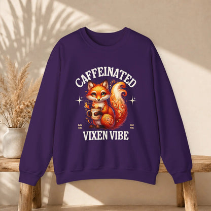 Caffeinated Vixen Vibe Sweatshirt Printify