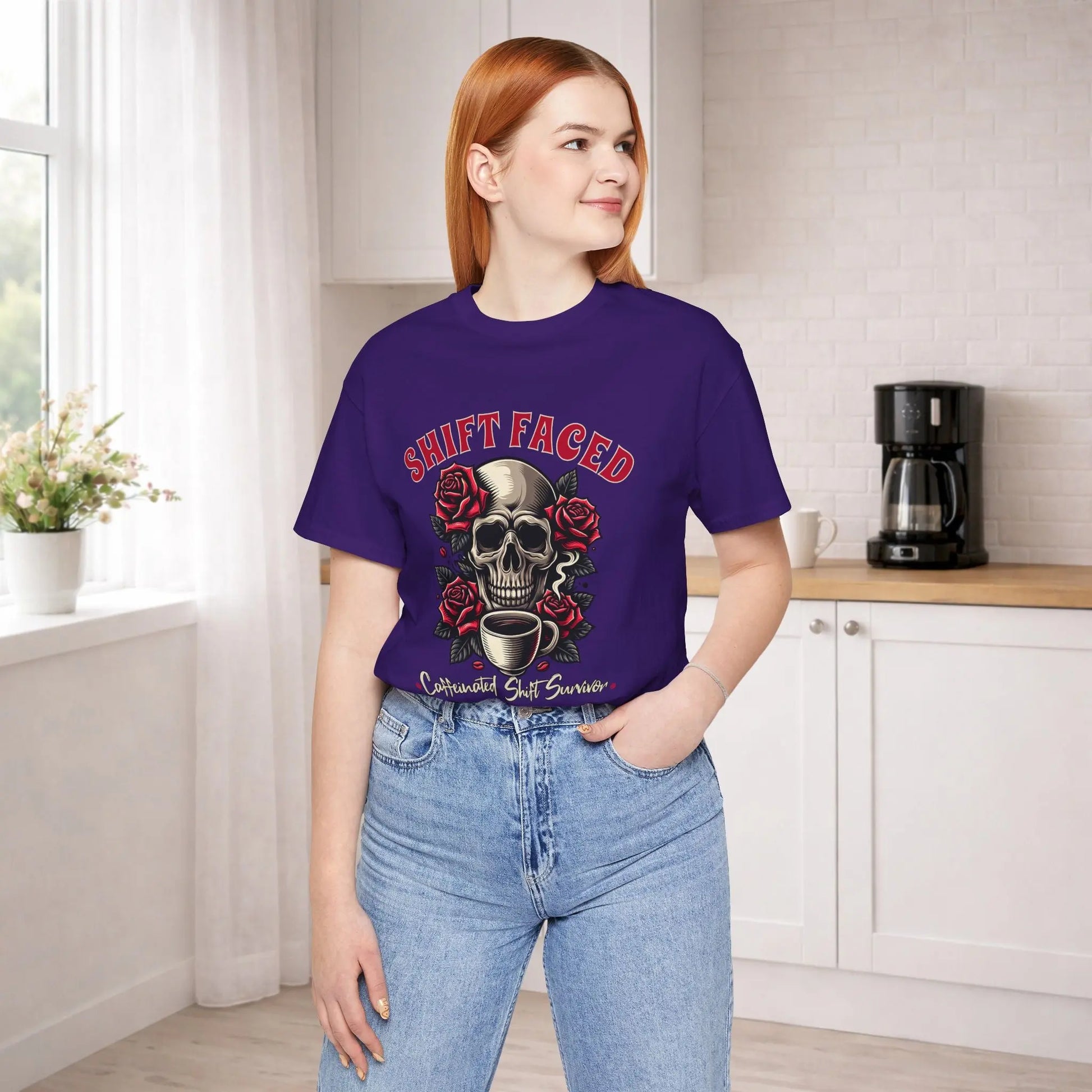 Shift Faced Rose Skull Tee - Boldly Bitter Company