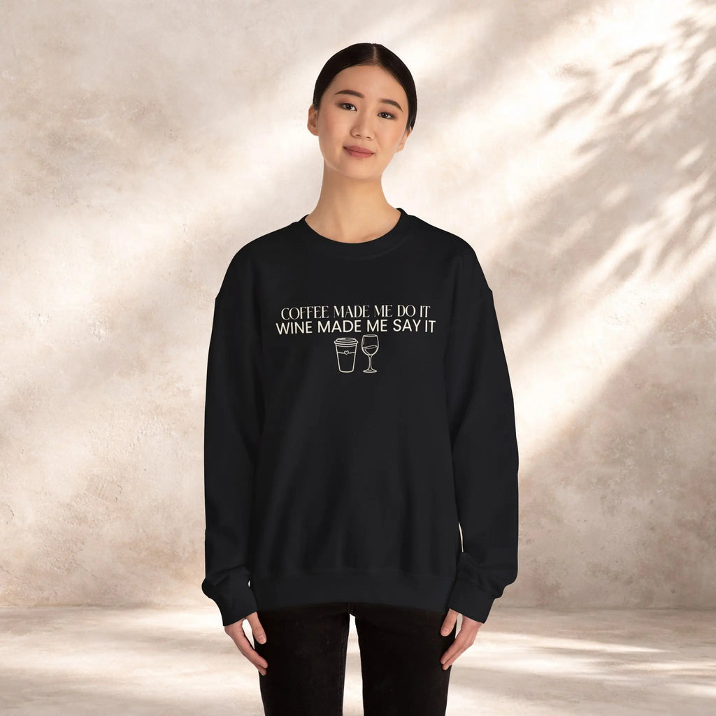 Coffee Made Me Do It Sweatshirt Printify