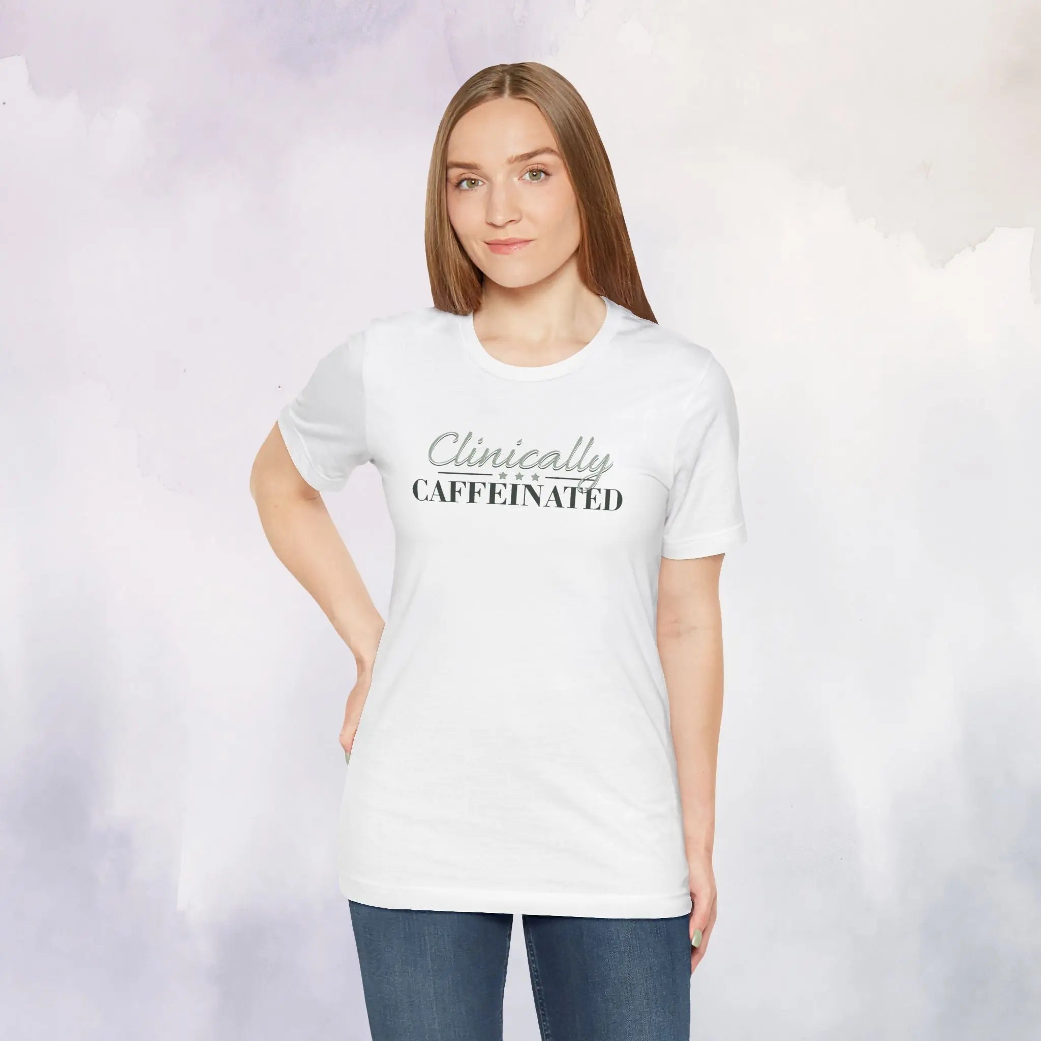 Clinically Caffeinated Tee Printify