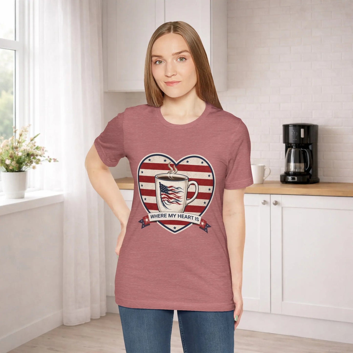Where My Heart Is Coffee Tee Printify