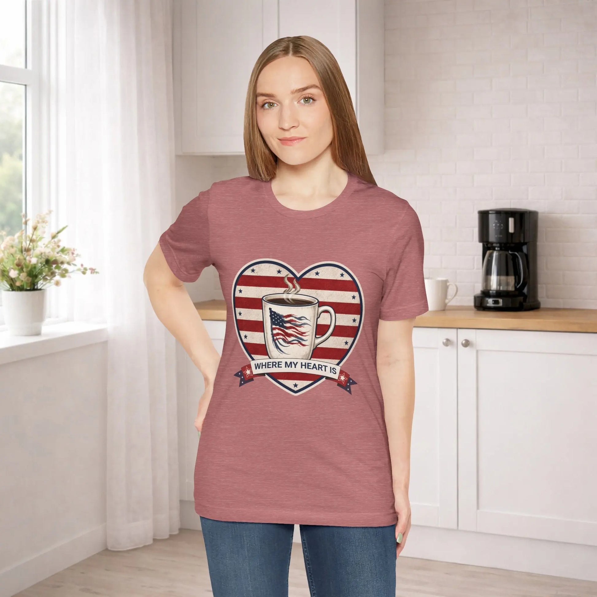 Where My Heart Is Coffee Tee Printify