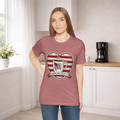 Where My Heart Is Coffee Tee Printify