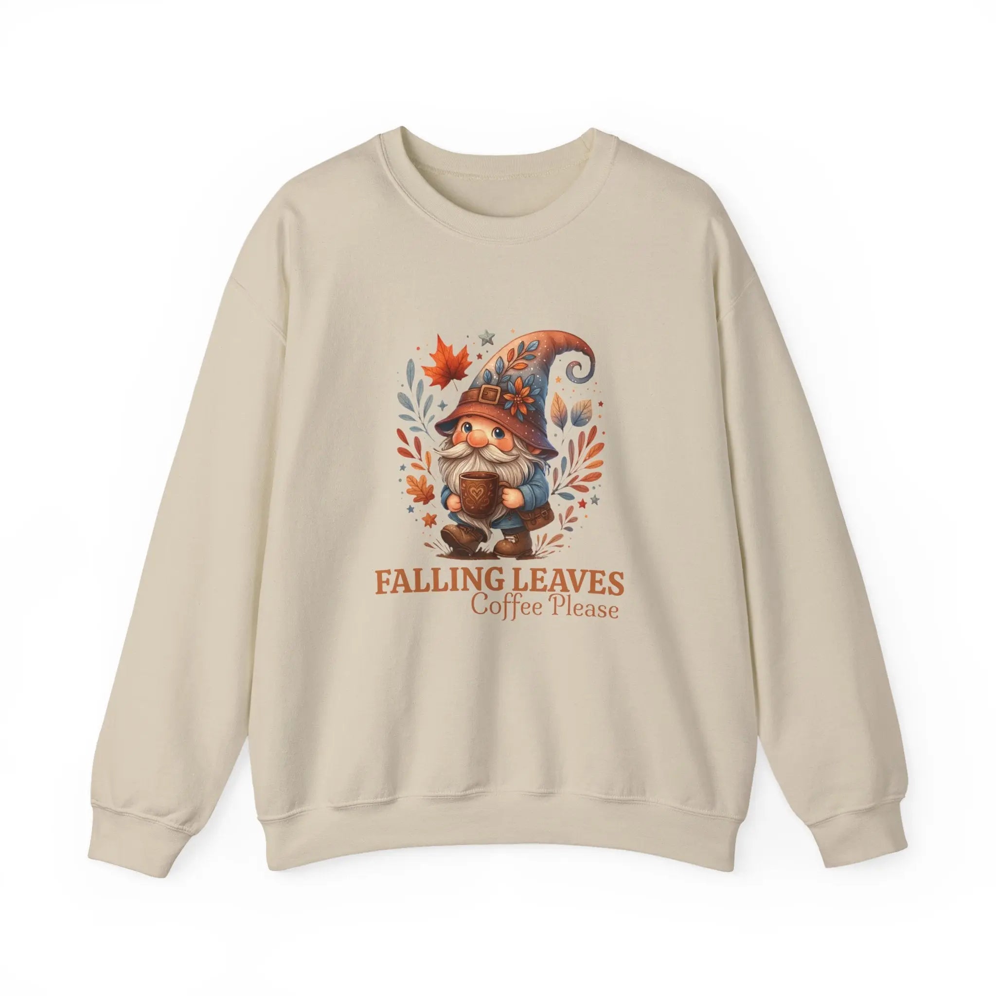 Falling Leaves Gnome Sweatshirt Printify