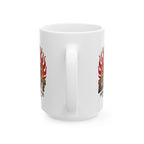 Kickoff Powered by Coffee 15 oz Mug Printify