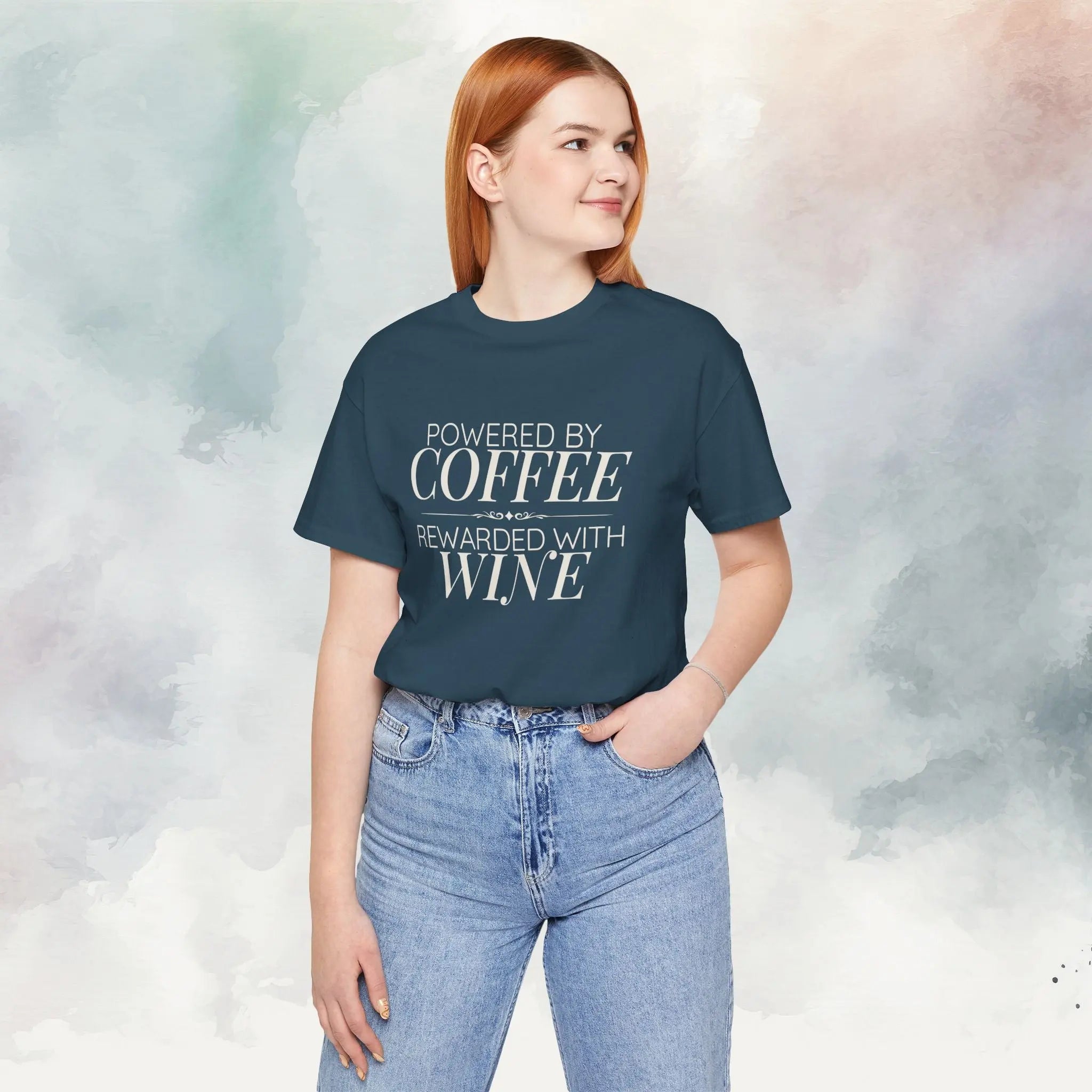 Rewarded with Wine T‑Shirt Printify