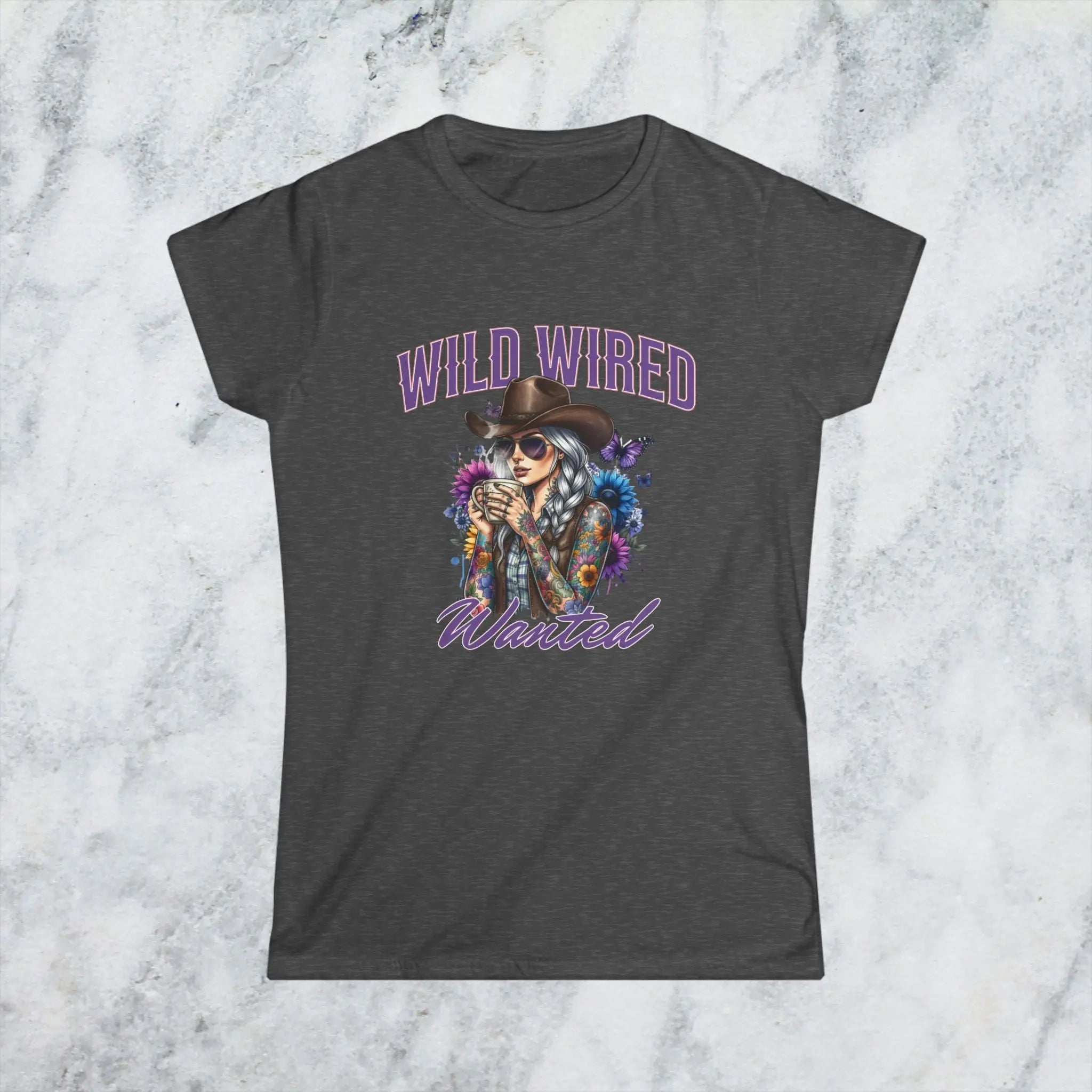 Wild Wired Cowgirl Tee — Boho Cowgirl Graphic Shirt Printify