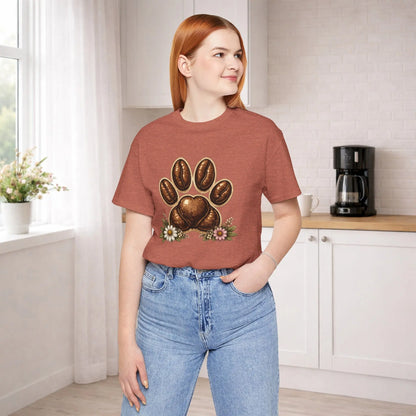 Coffee Paw T-Shirt Printify