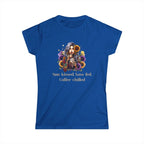 Sun-Kissed Tshirt -  Sass-Fed, Coffee Chilled - Sunflower Tattoo Woman Coffee Tee Printify
