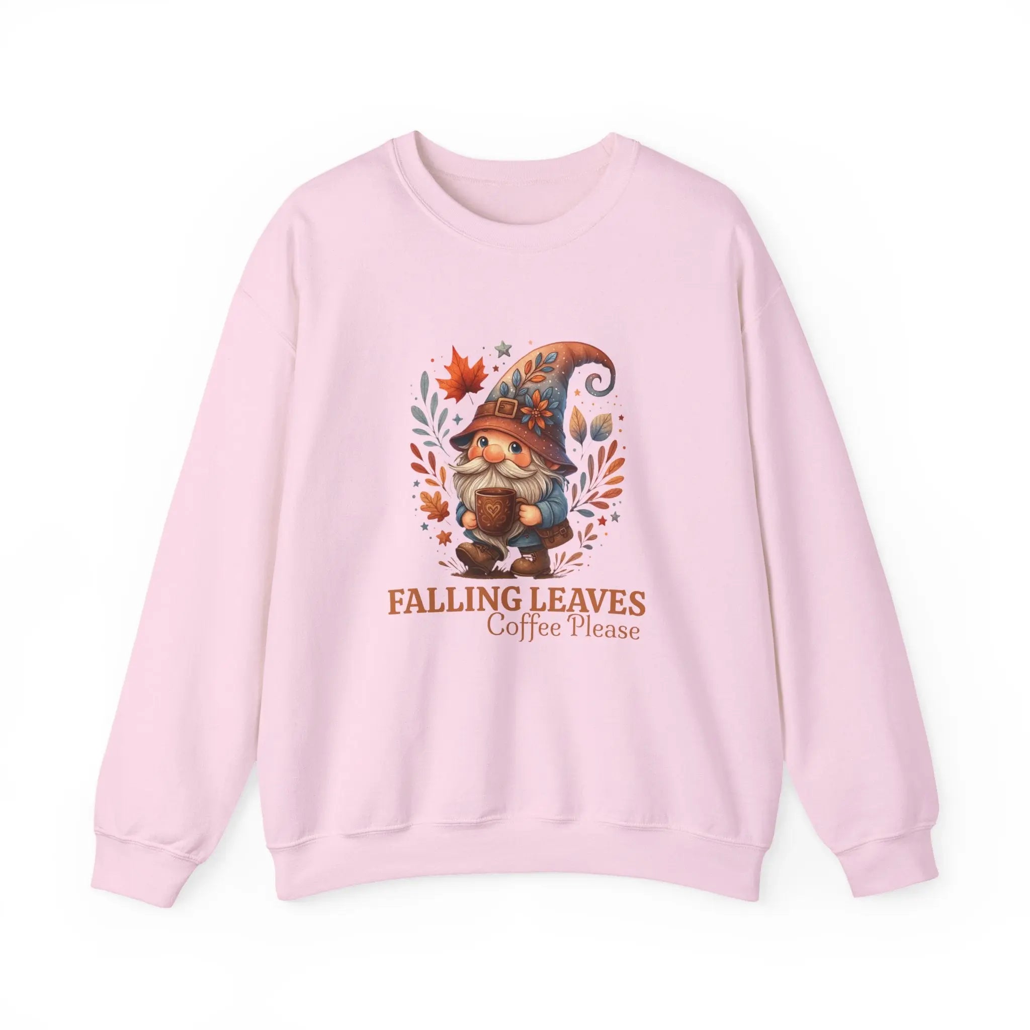 Falling Leaves Gnome Sweatshirt Printify