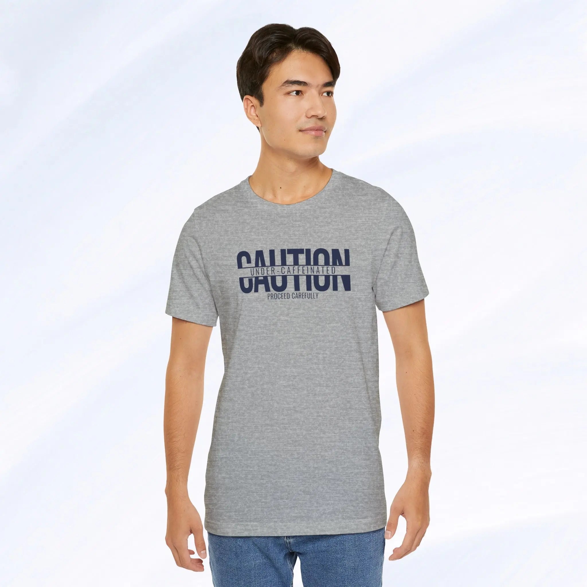 Caution Undercaffeinated Tee Printify