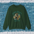 Divine Sweatshirt - Woman Sunflower Coffee Design, Cozy Casual Wear, Thoughtful Gift, Autumn Style, Floral Design - Boldly Bitter Company