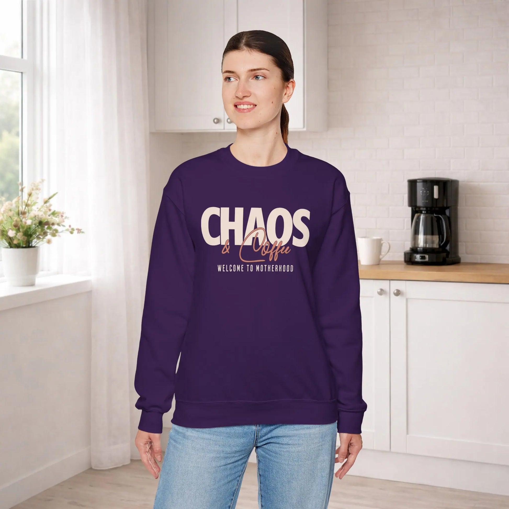 Chaos & Coffee Sweatshirt Printify