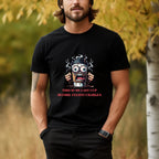 Funny Coffee Cup T-Shirt – “Last Cup Before Felony Charges” - Boldly Bitter Company