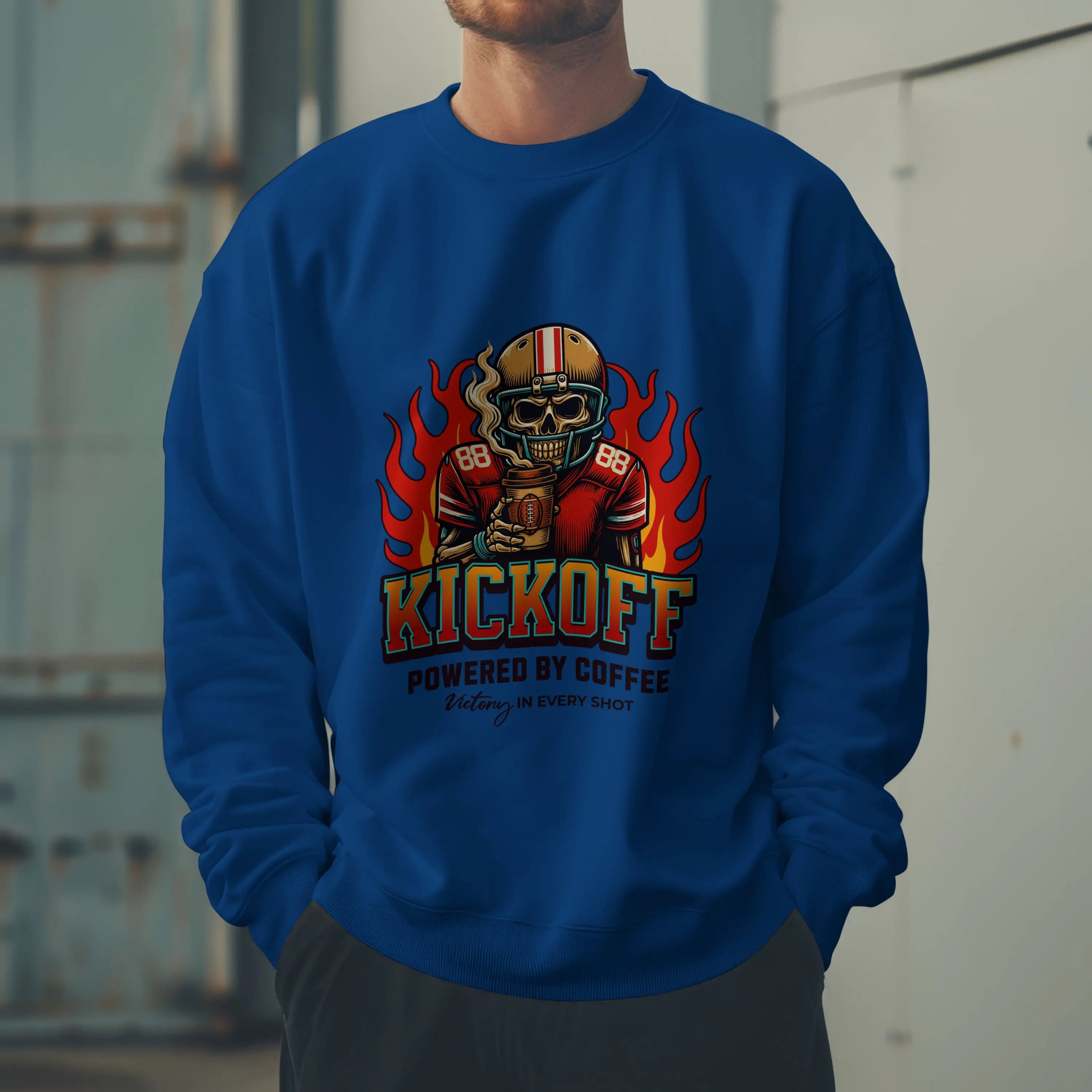 Kickoff Coffee Sweatshirt Printify