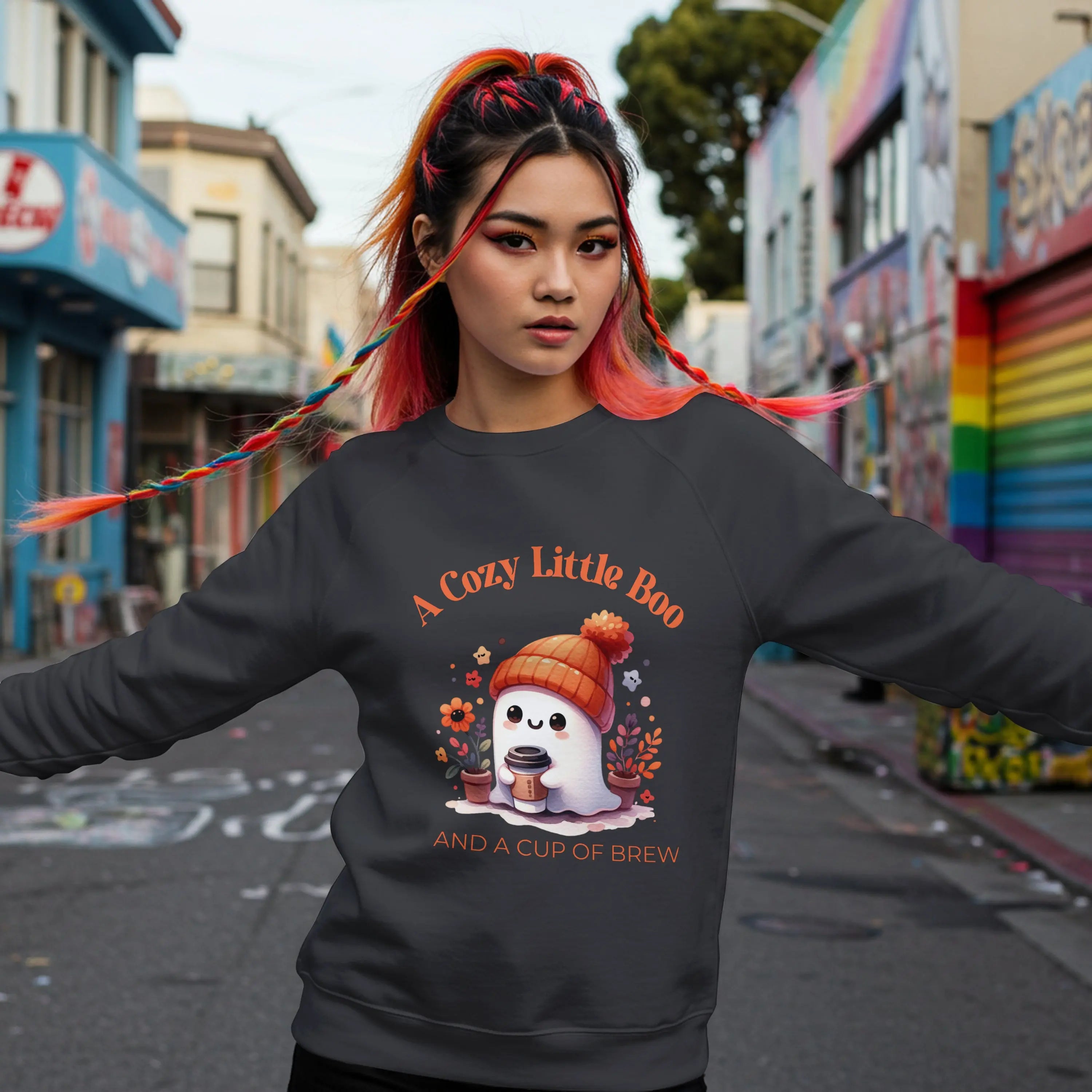Cozy Little Boo Sweatshirt Printify
