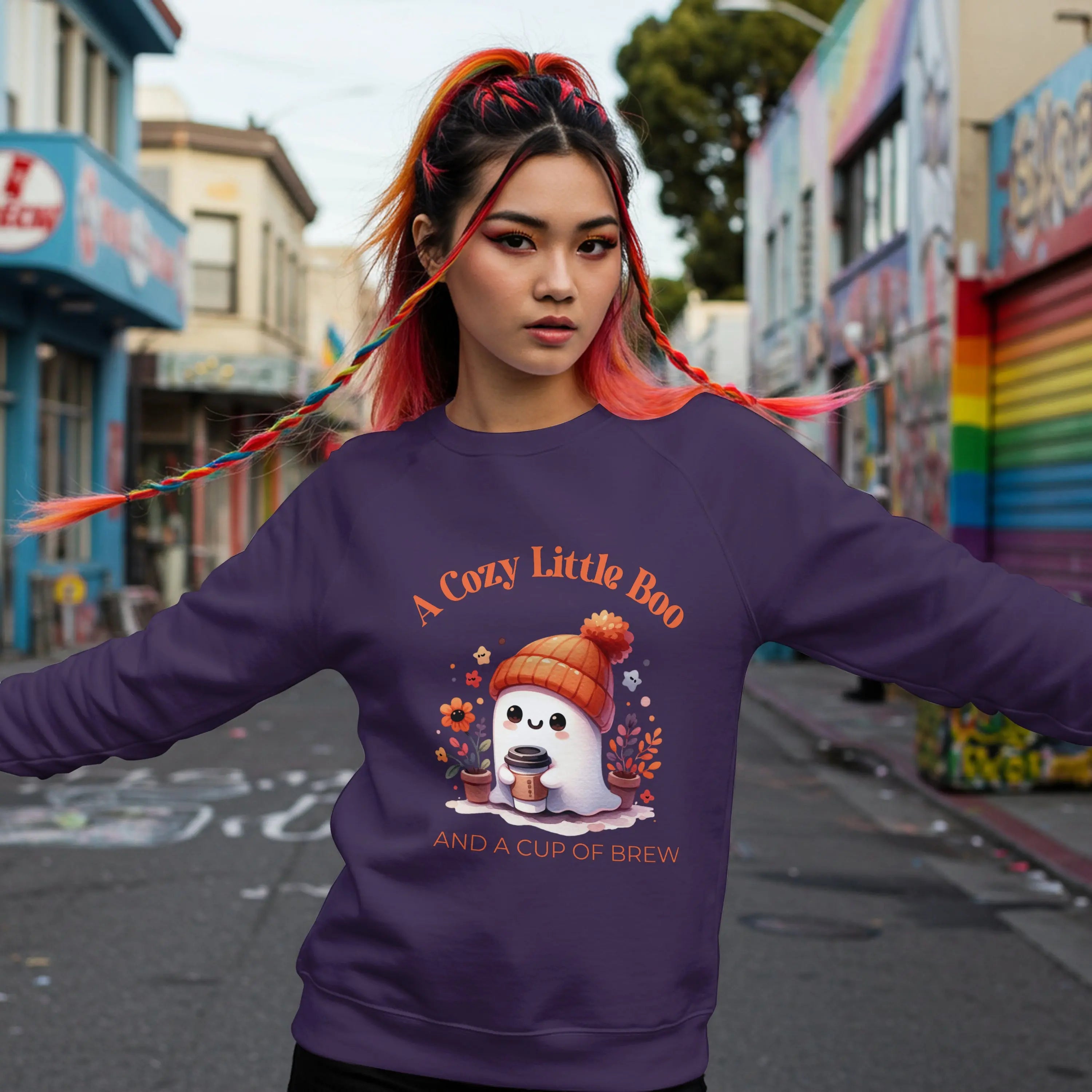 Cozy Little Boo Sweatshirt Printify