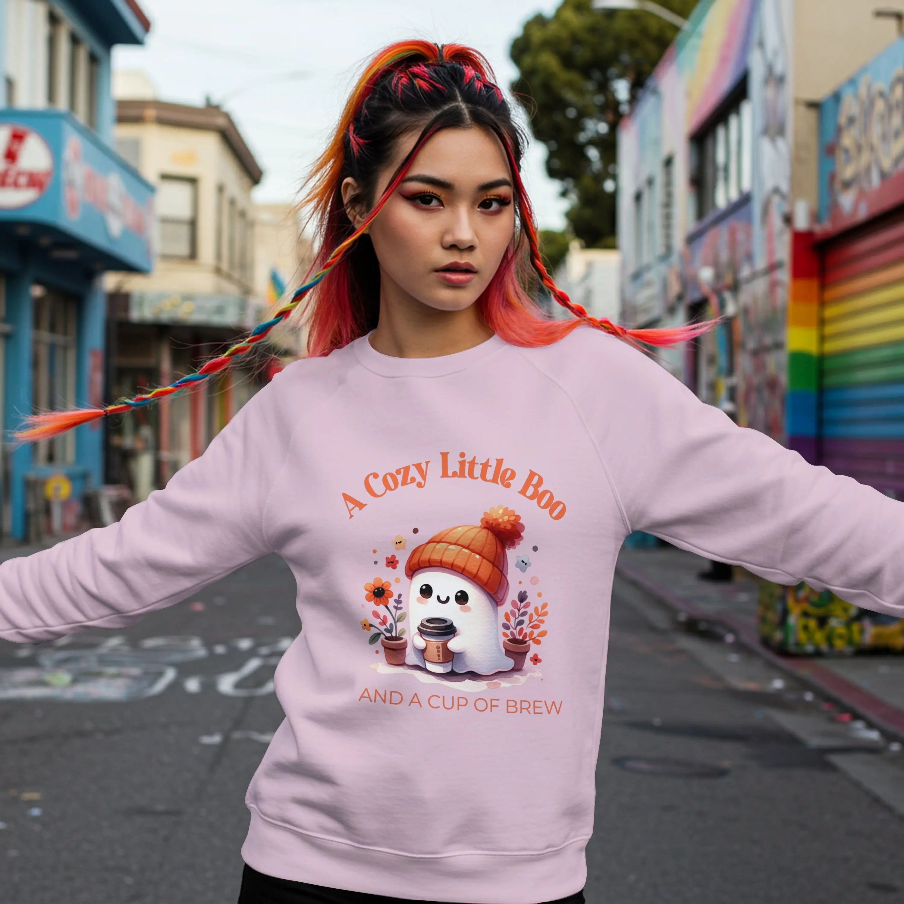 Cozy Little Boo Sweatshirt Printify
