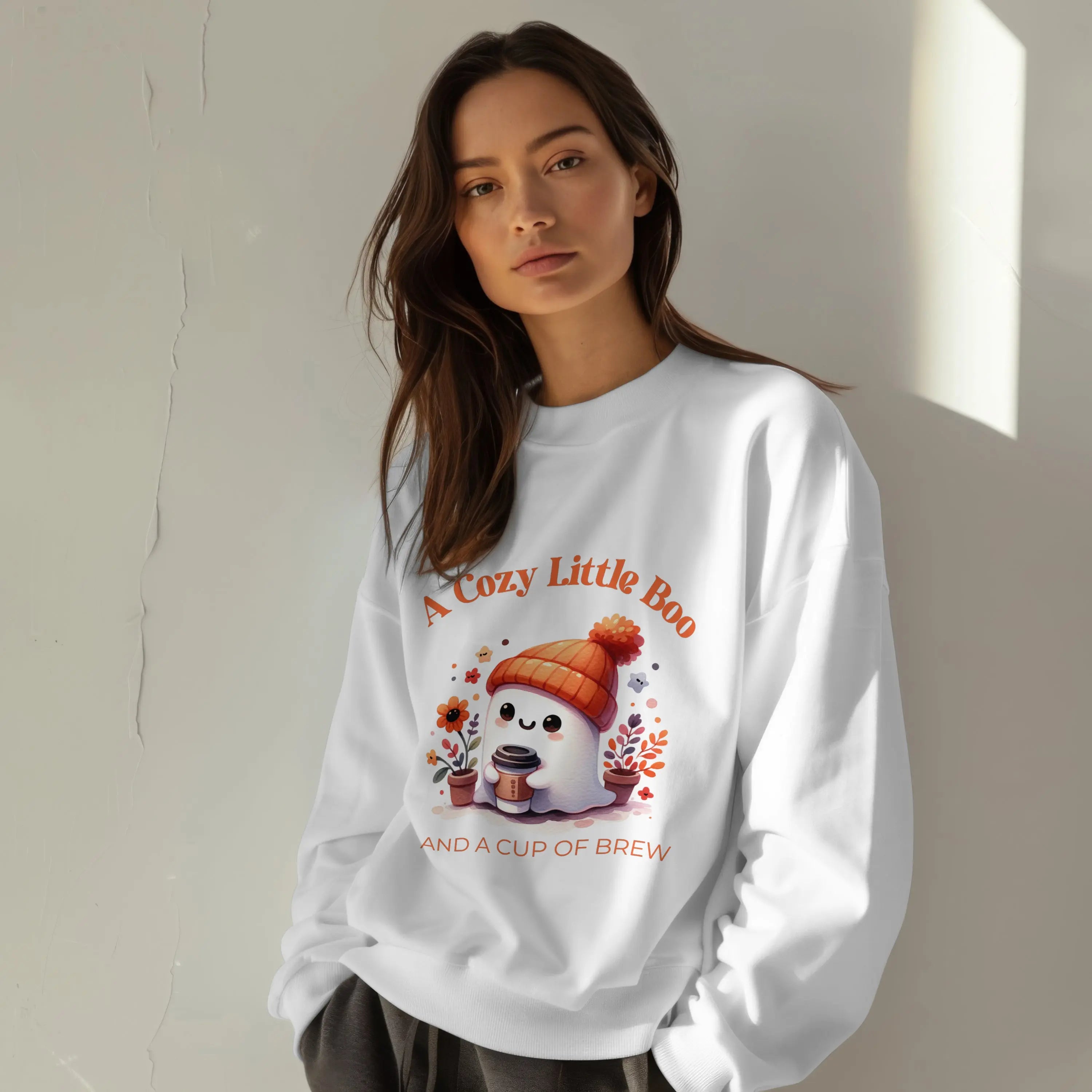 Cozy Little Boo Sweatshirt Printify