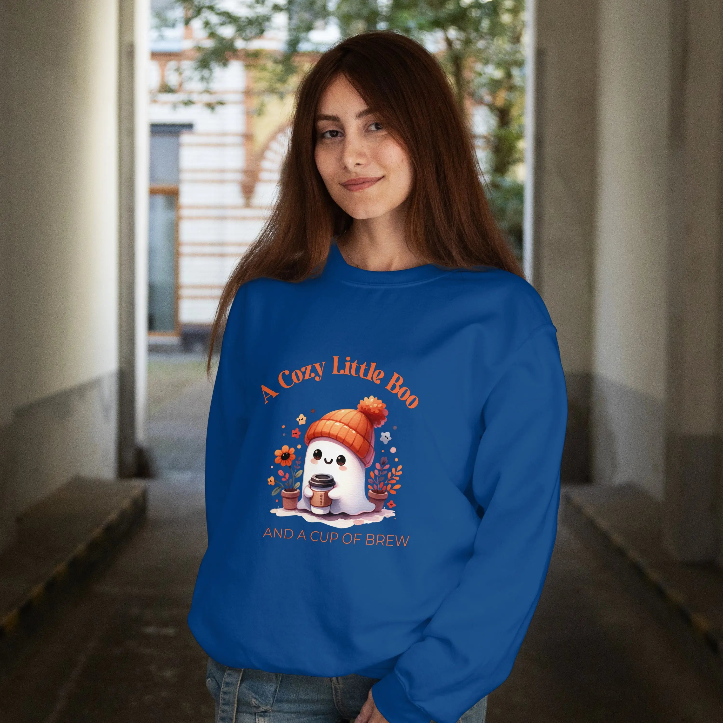 Cozy Little Boo Sweatshirt Printify