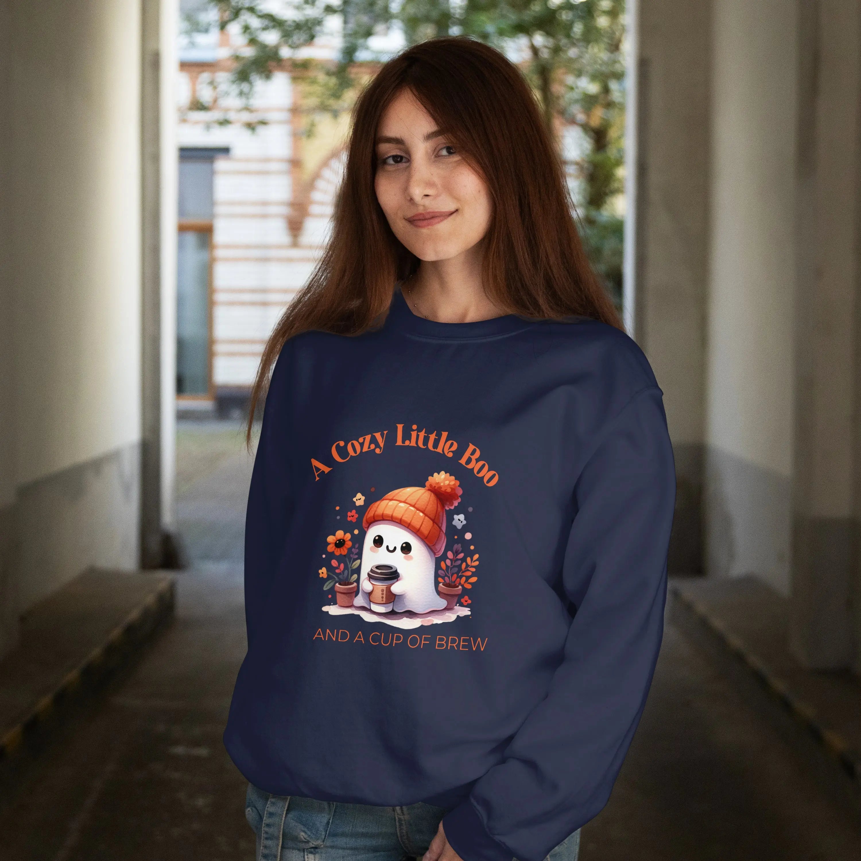 Cozy Little Boo Sweatshirt Printify