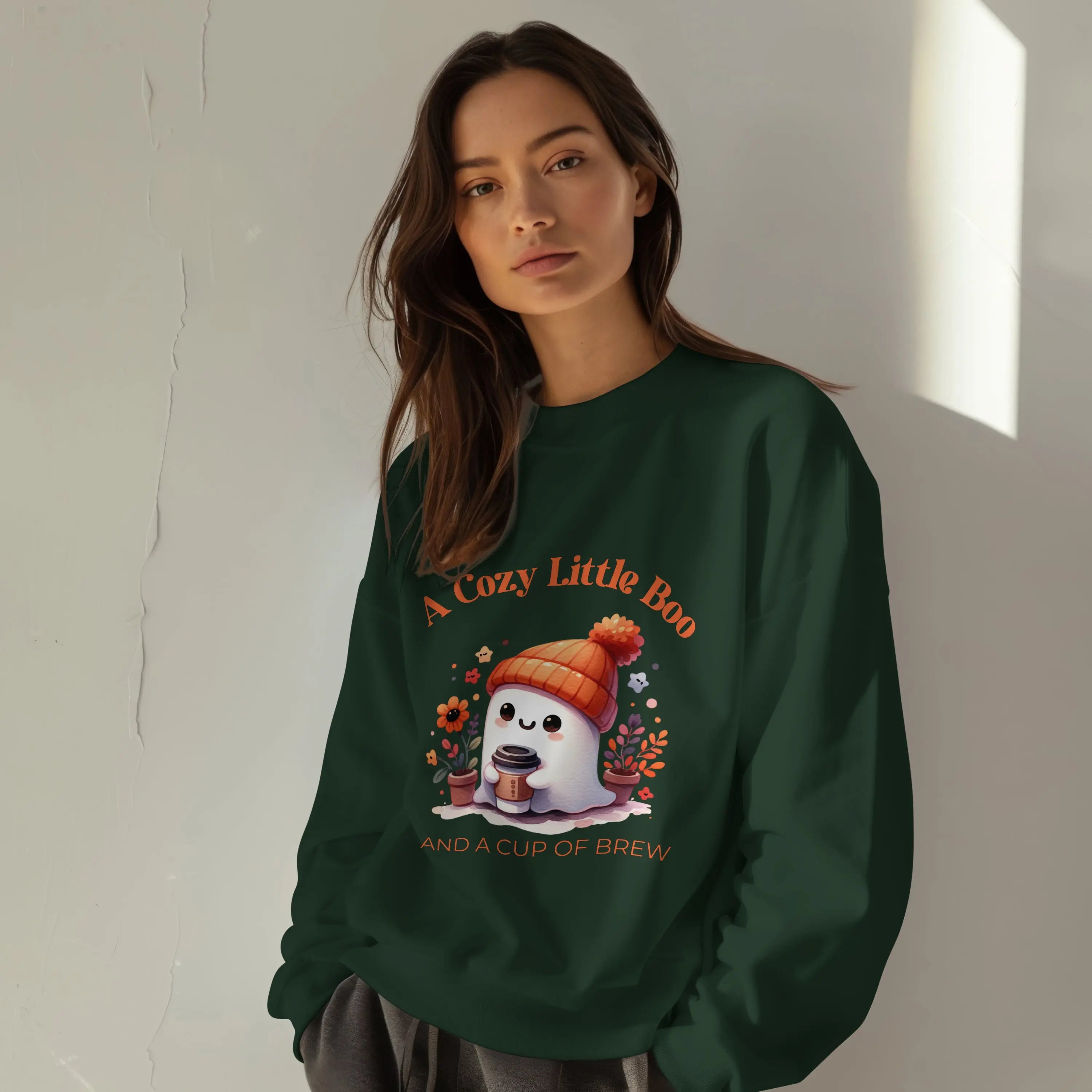 Cozy Little Boo Sweatshirt Printify