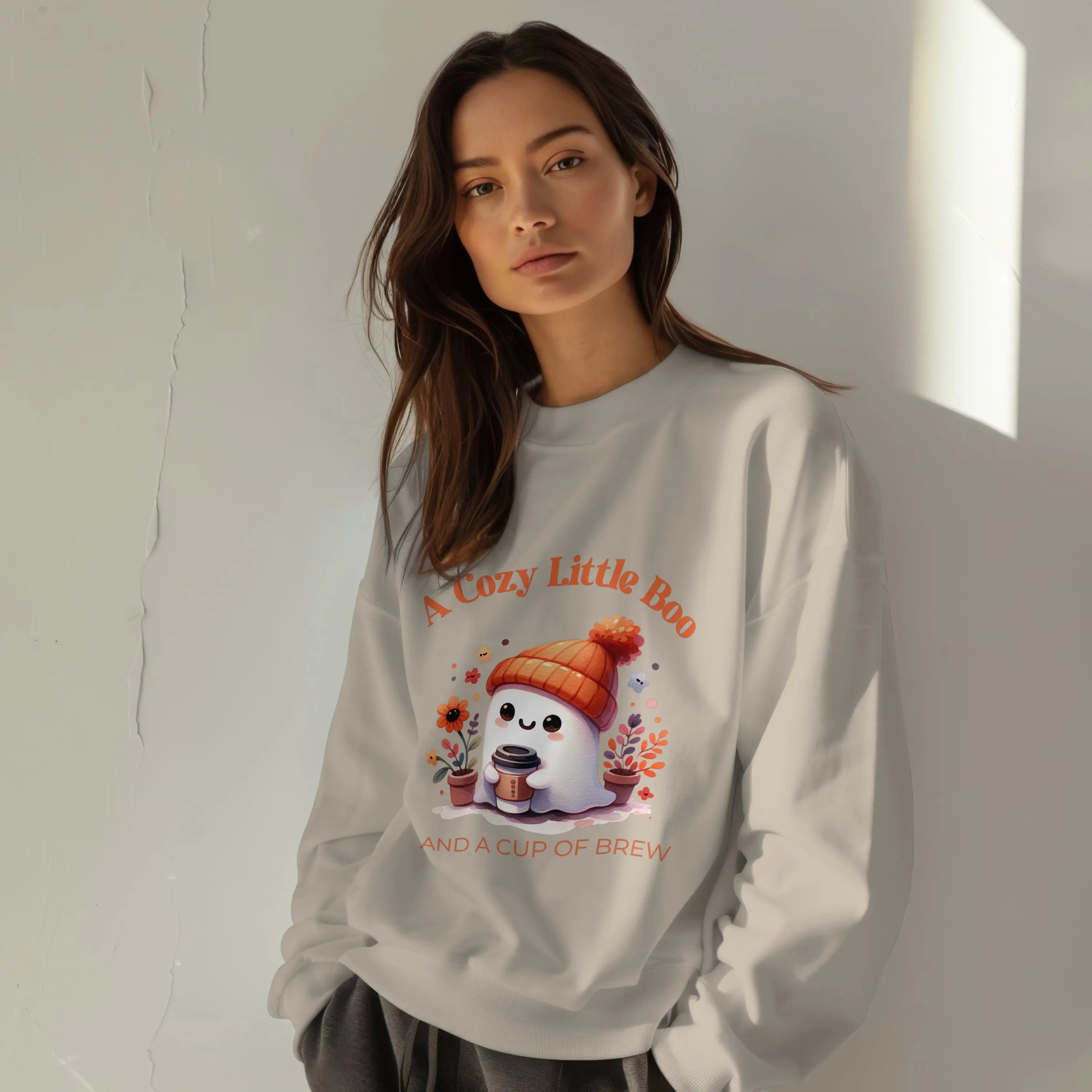 Cozy Little Boo Sweatshirt Printify