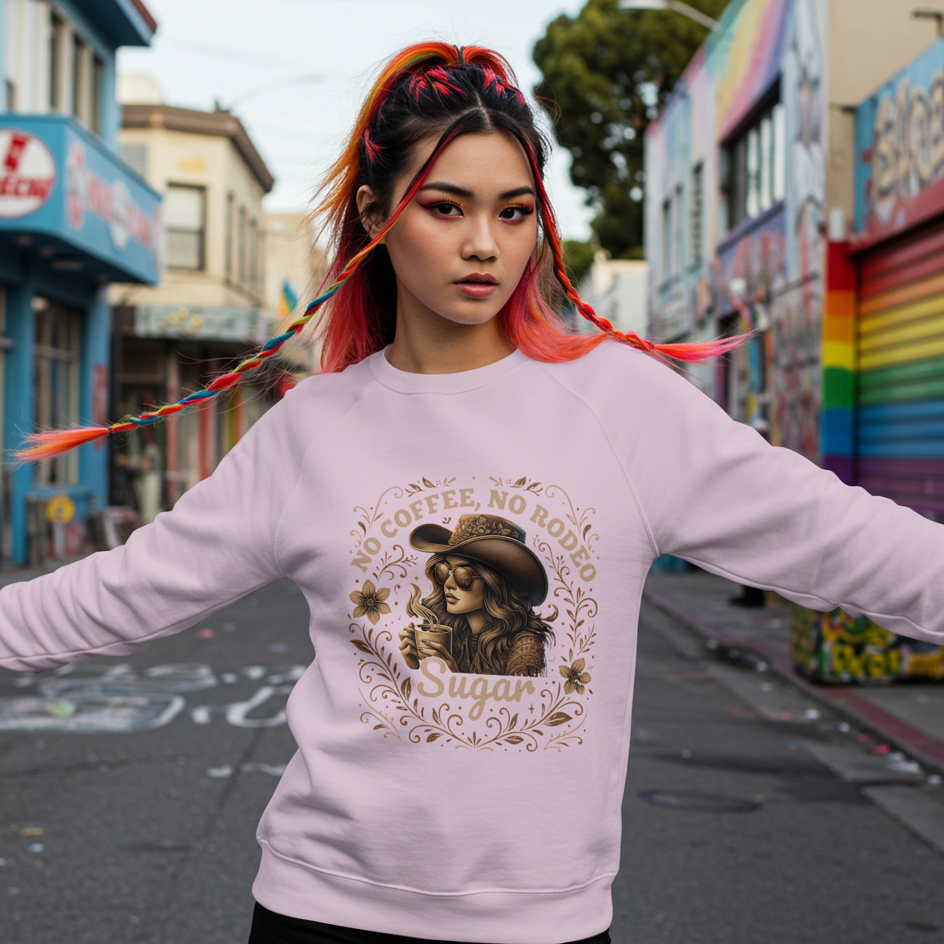 No Coffee, No Rodeo Sweatshirt Printify