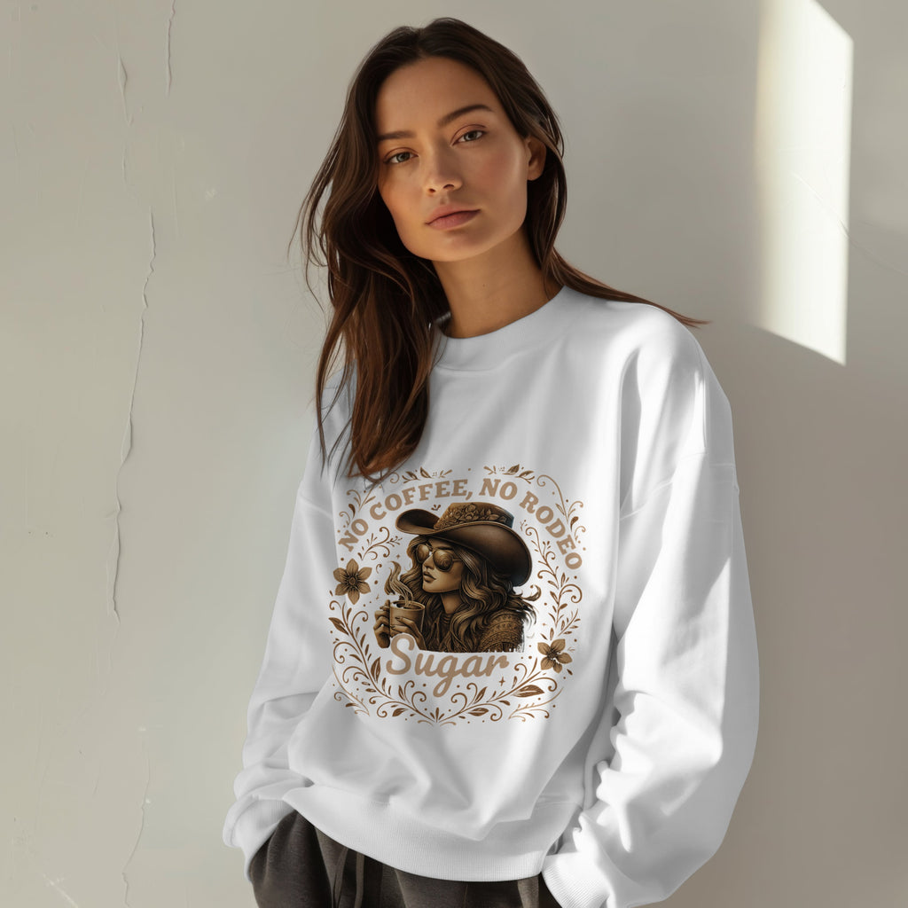No Coffee, No Rodeo Sweatshirt Printify