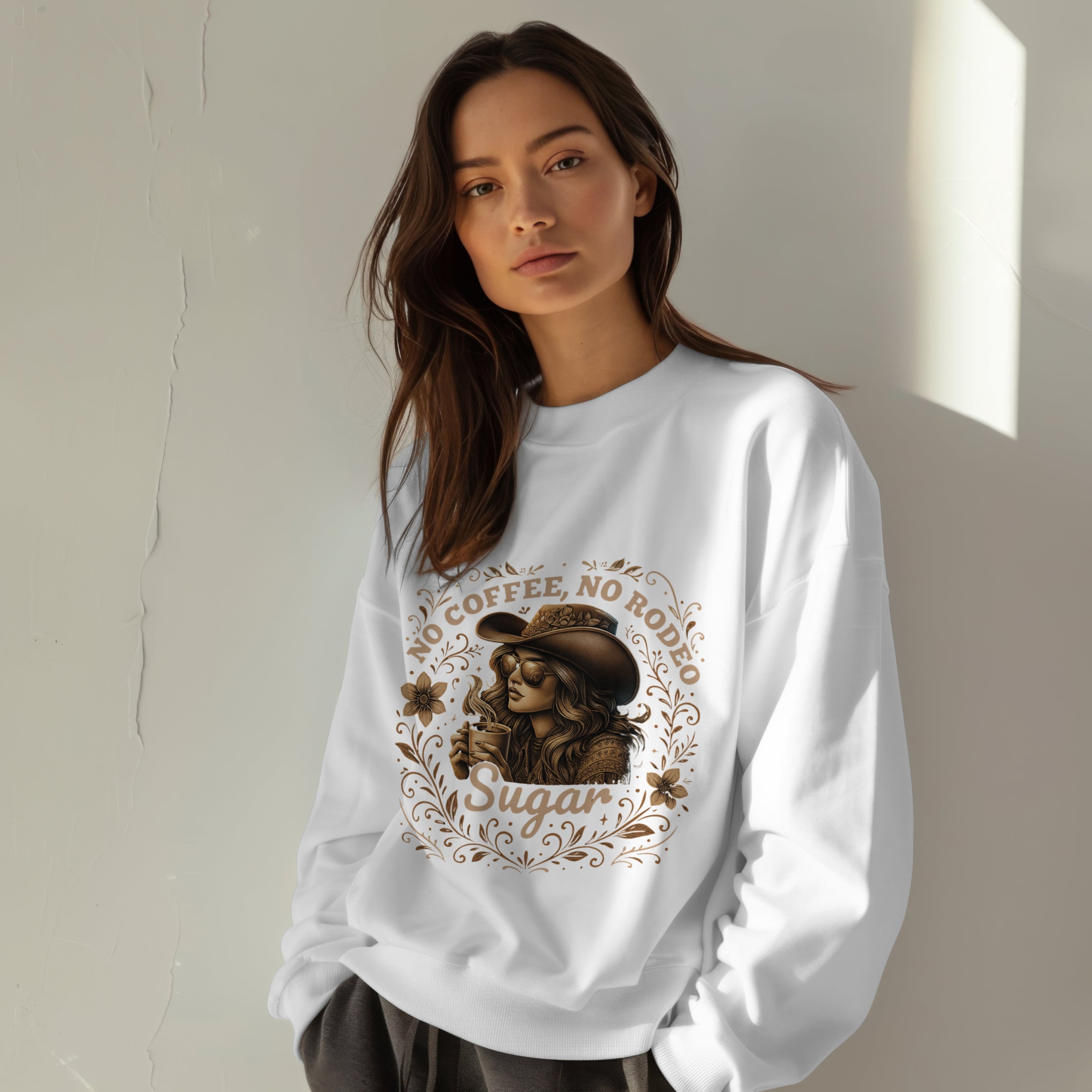 No Coffee, No Rodeo Sweatshirt Printify