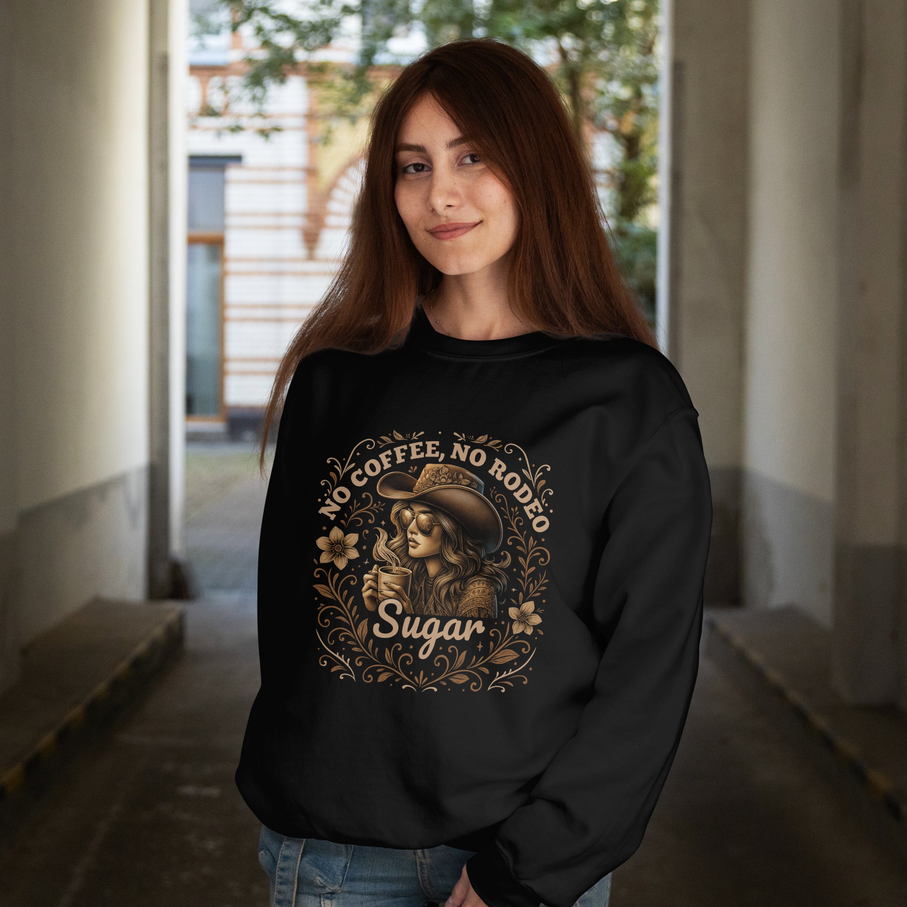 No Coffee, No Rodeo Sweatshirt Printify