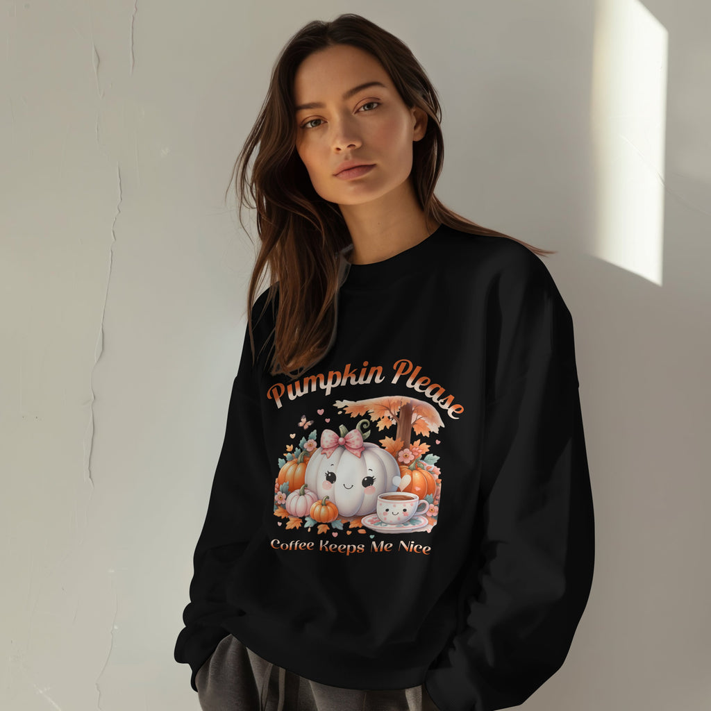 Pumpkin Please Sweatshirt Printify