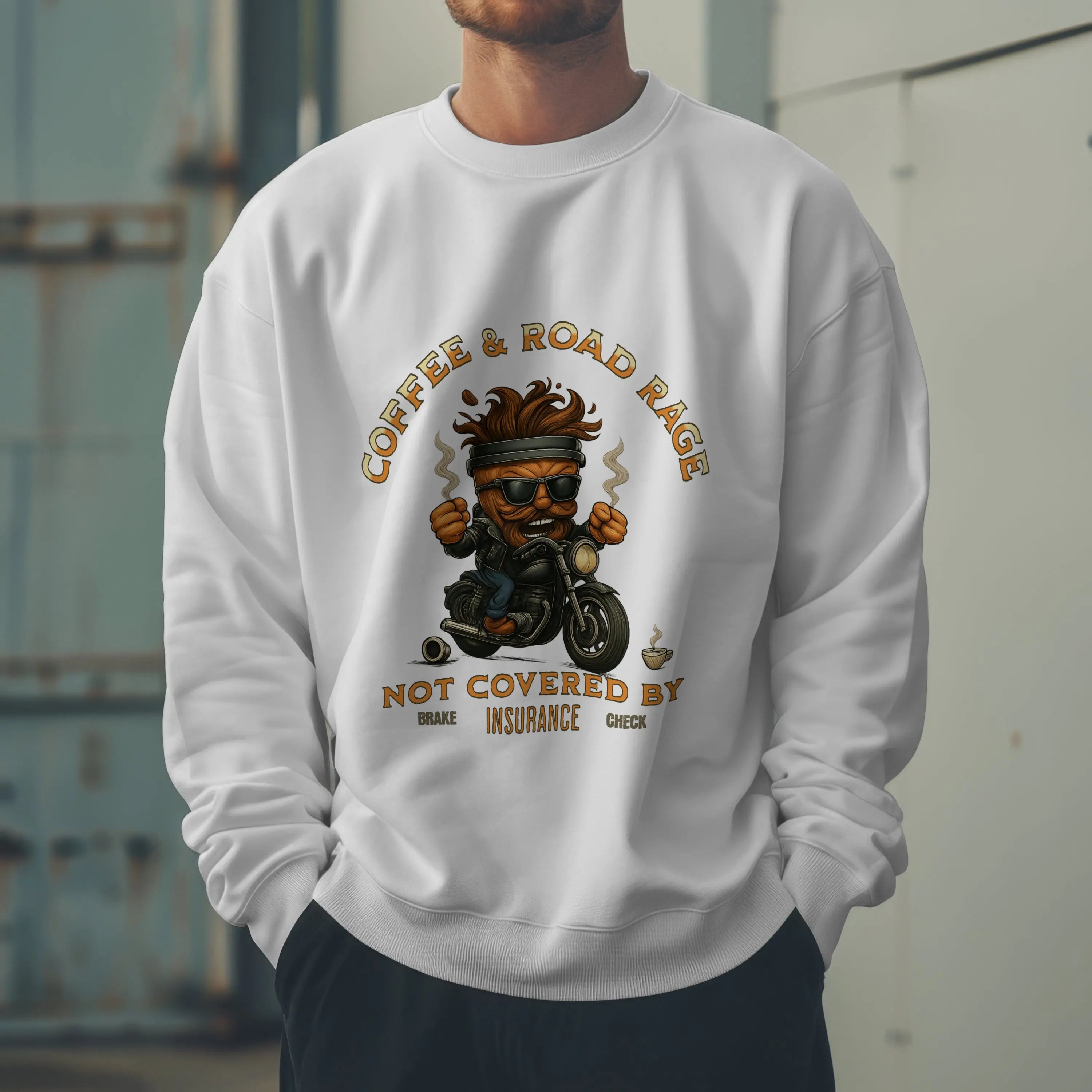 Coffee & Road Rage Sweatshirt Printify