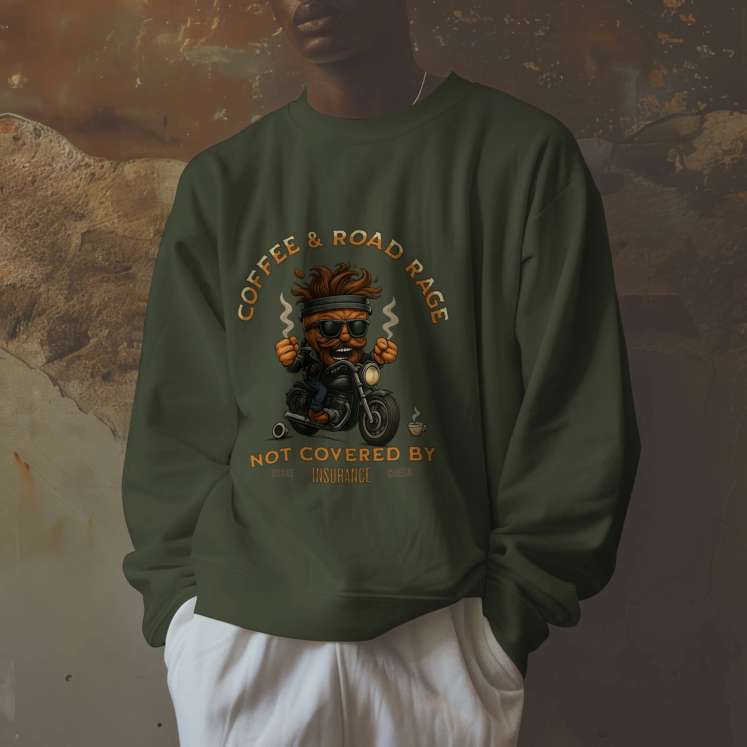 Coffee & Road Rage Sweatshirt Printify