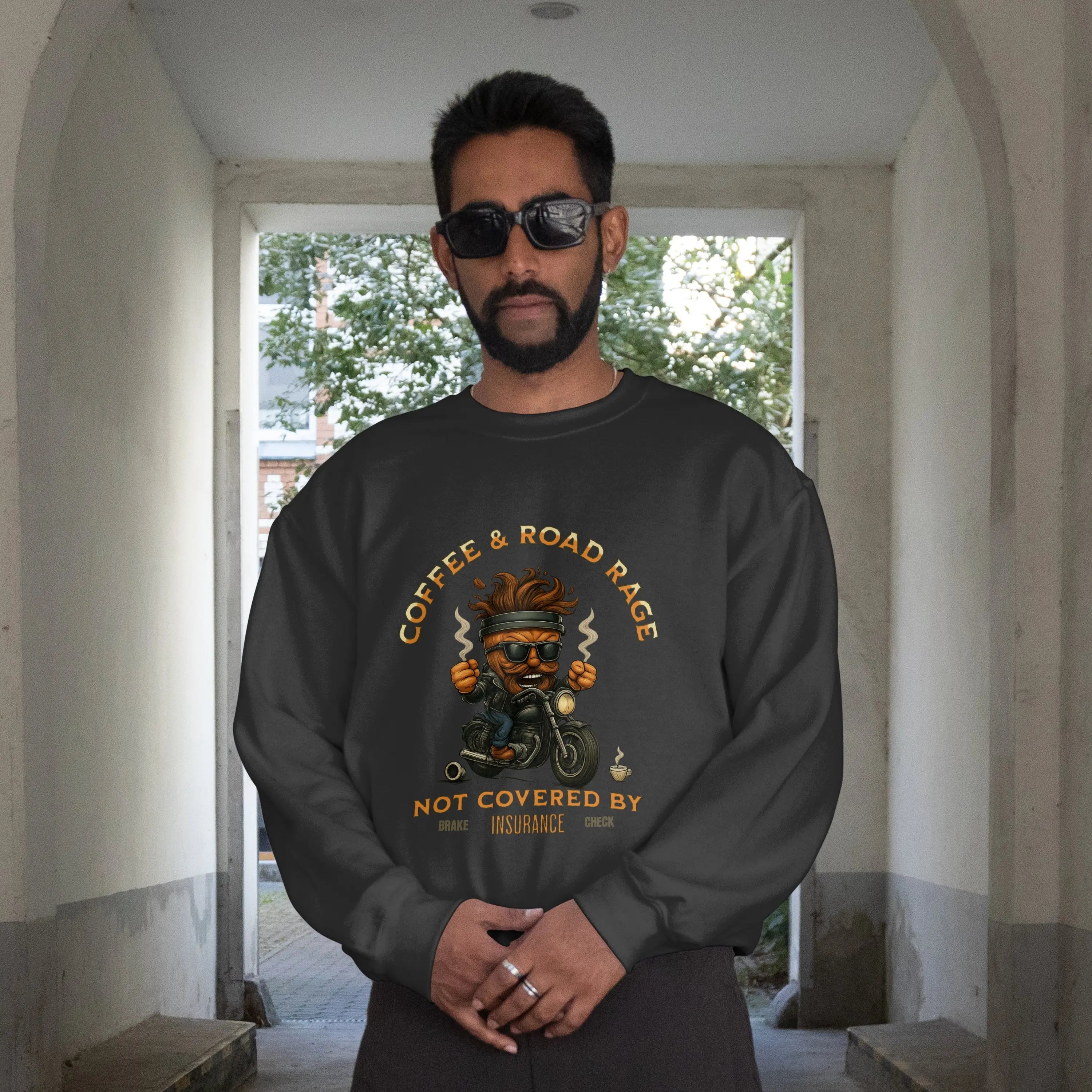 Coffee & Road Rage Sweatshirt Printify