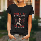 Witch Please T-Shirt – Decaf Is the Real Curse Funny Halloween Tee Printify