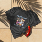 Pupiccino Tshirt - Pug Coffee Tee, Pup Tee, Coffee Friends Tee Printify