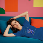 Morning Blahs Tshirt - Cute Colorful Cat and Coffee Tee Printify