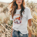 Cozy Little Boo T-Shirt – “A Cozy Little Boo and a Cup of Brew” Printify