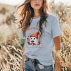 Cozy Little Boo T-Shirt – “A Cozy Little Boo and a Cup of Brew” Printify