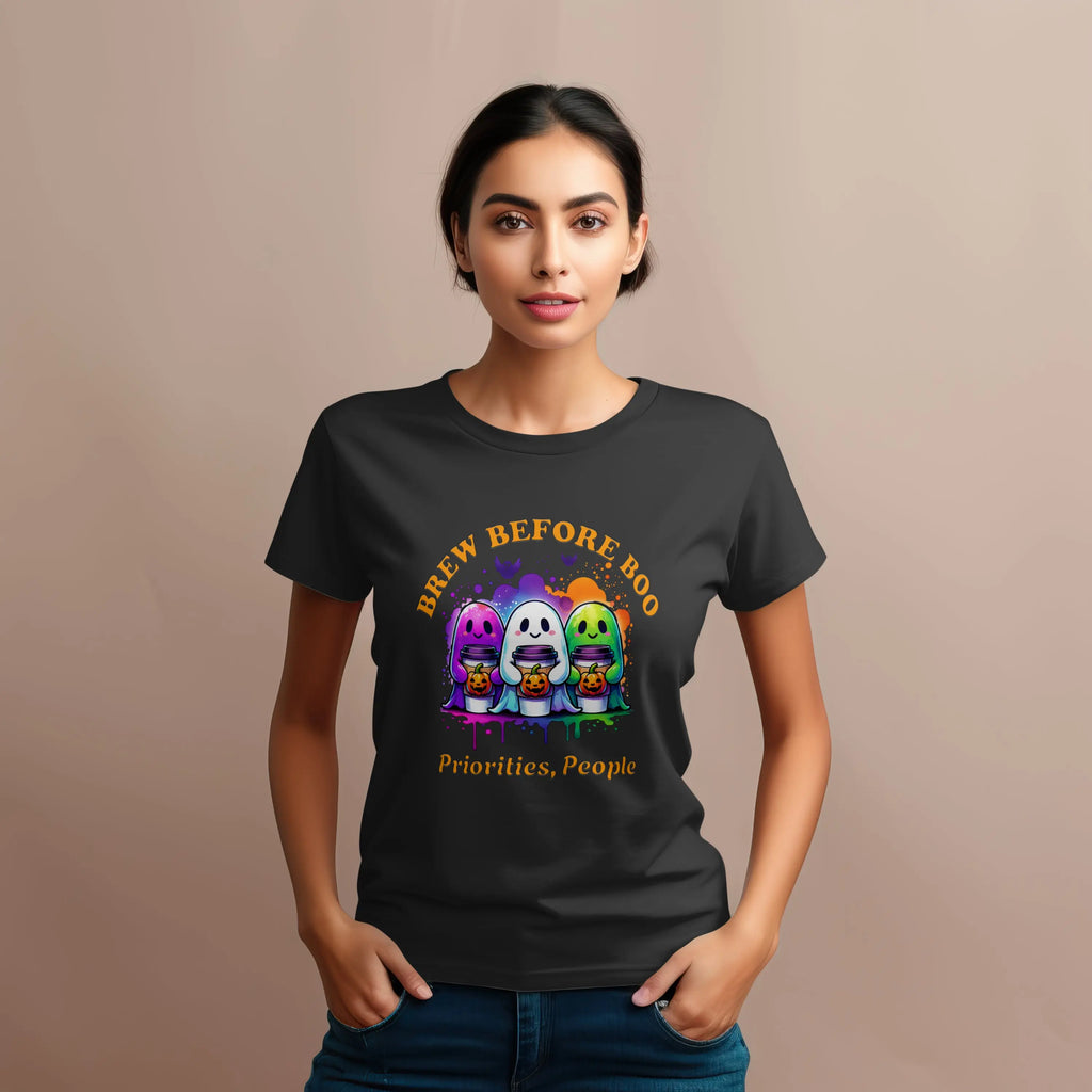 Brew Before Boo T-Shirt Printify