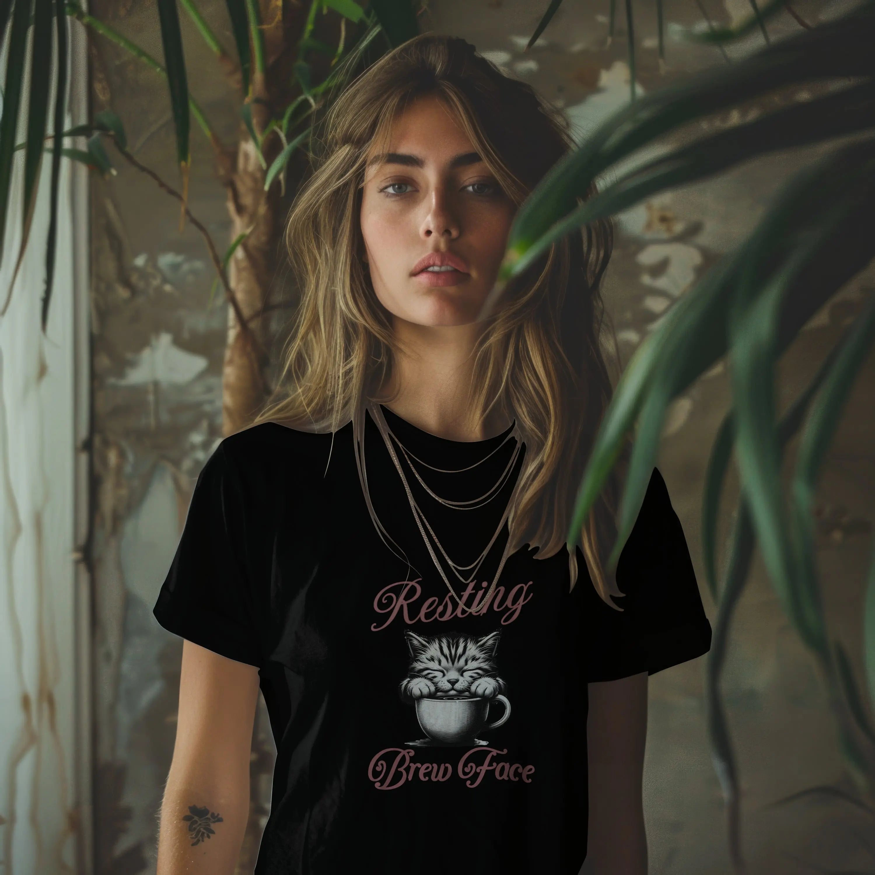 Resting Brew Face Tshirt Printify