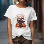Hocus Purr-cuss Women's Tee - Cute kitten witch Halloween design Printify