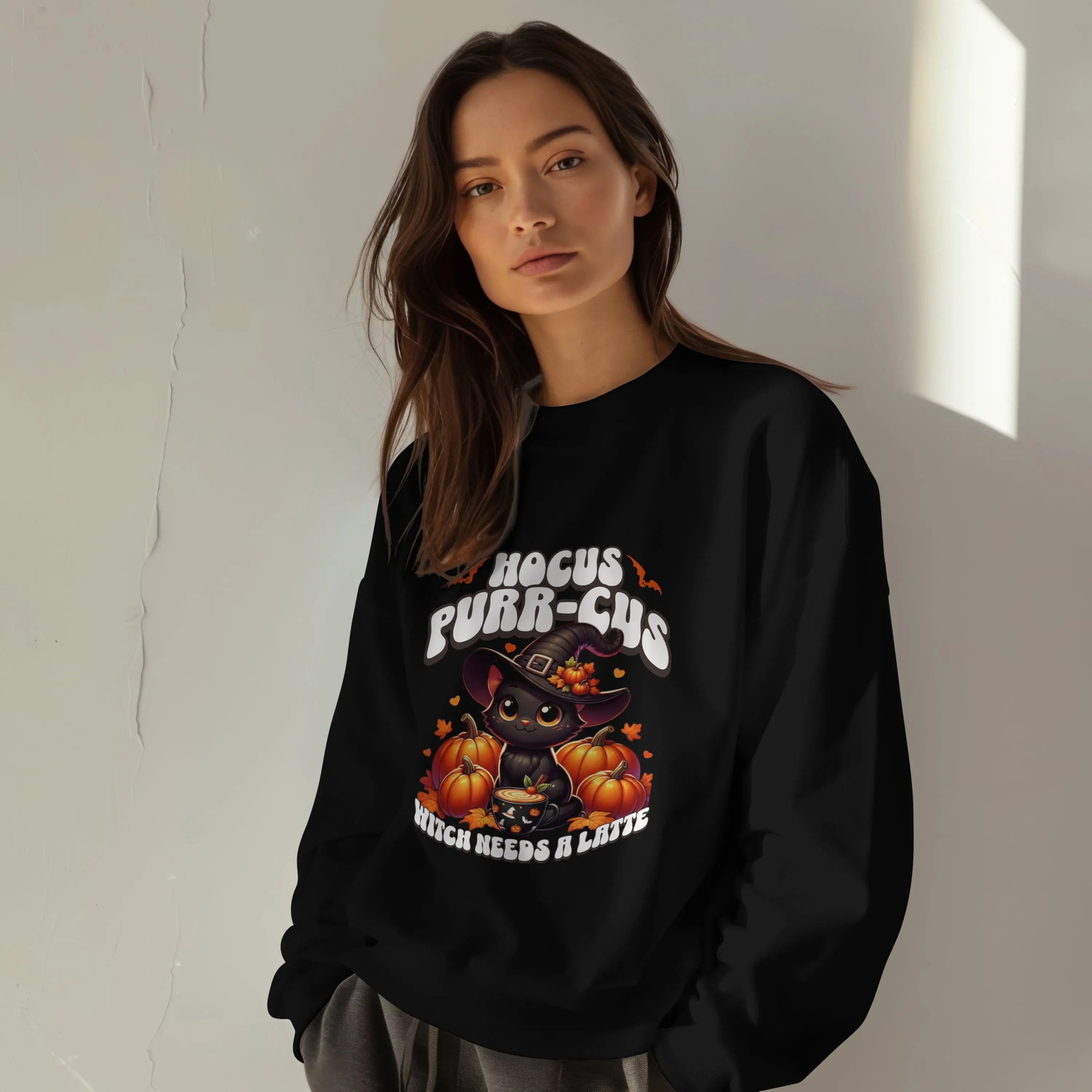 Hocus Purr-cuss Sweatshirt Printify
