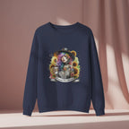 Brewed for Attitude Sunflower Sweatshirt, Cozy Unisex Crewneck, Gifts for Her, Trendy Fall Apparel, Tattoo Art Fashion Printify